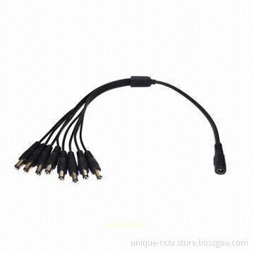 DC Female to 8 Male Splitter Power Adapter for CCTV Camera